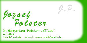 jozsef polster business card